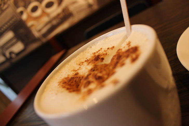 cappuccino, coffee, milk