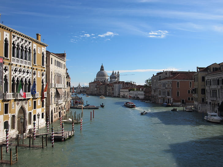 Venesia, Grand canal, Italia, perjalanan, Landmark, Eropa, Italia