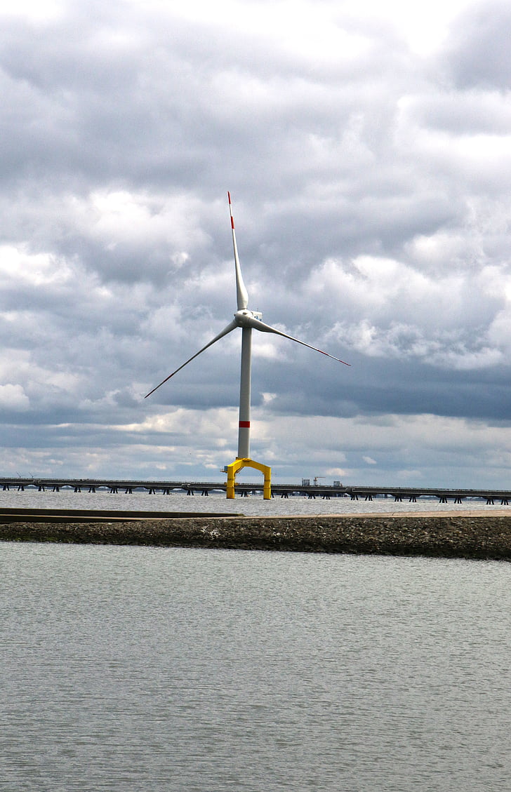 Windrad, Windkraft, Meer, Offshore-, Energie, Ökologie, Umwelttechnik