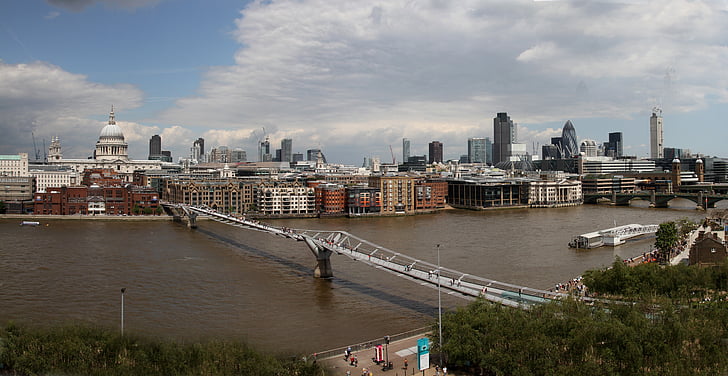 Londres, Thames, Inglaterra, Rio, arquitetura, ponte, ponte de Londres