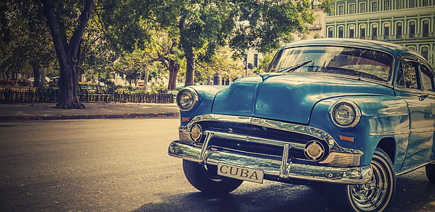 Куба, Хавана, кола, стари коли, Антик, стар, автомобили