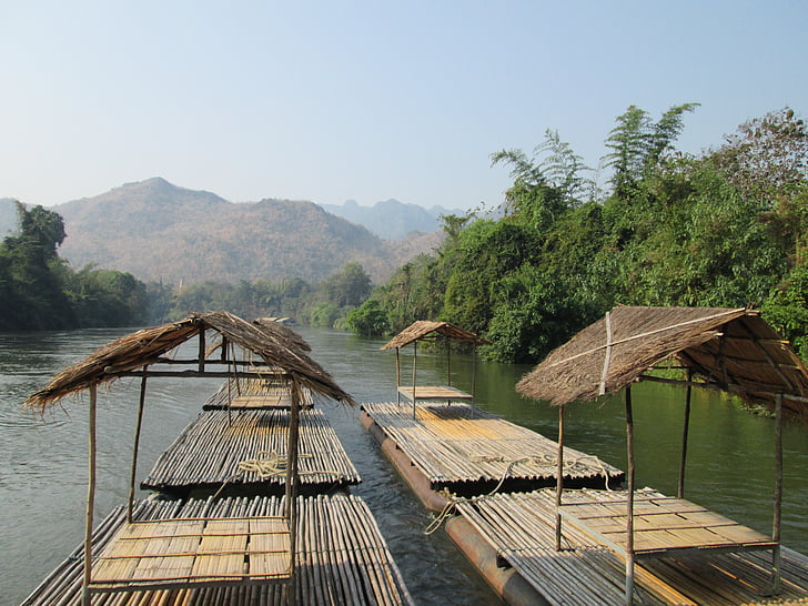 Rafts'ı, Vietnam, nehirler, Serenity, Cruise, seyahat, devre