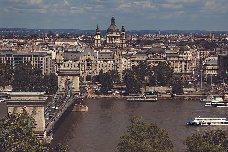 Budapest, Bridge, floden, Europa