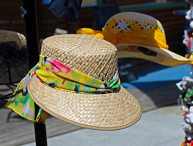 Sonnenschutz, Hut, Strohhut, Kopfbedeckungen, Sonnenhut, Kleidung