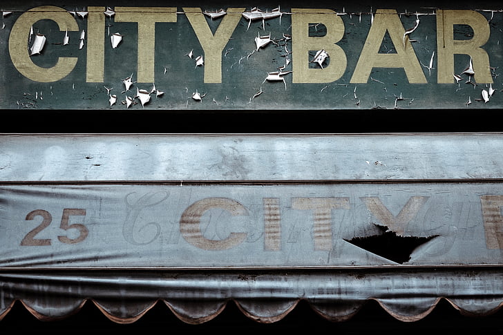 thành phố, Bar, biển báo, biểu tượng, đăng nhập, văn bản