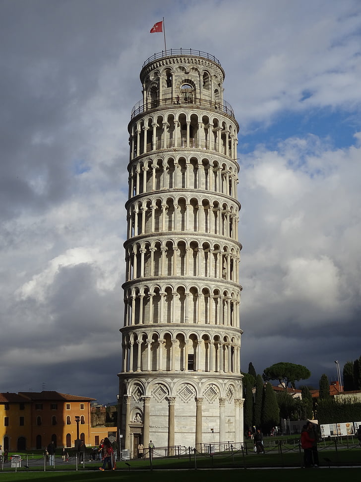 Pisa, Italien, Cathedral, Tower, arkitektur, tårn i pisa, monument