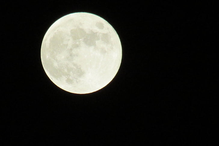 місяць, місячний, повний місяць, астрономія, Кратер, докладно, повний