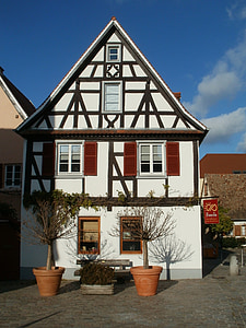家, シュパイアー, 材木の組み立て, アーキテクチャ, ドイツ, 建物, 古い