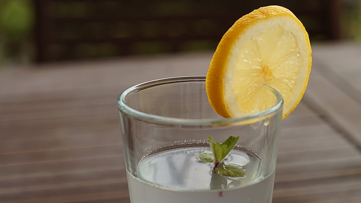 lemon, the drink, drink, rest, relaxation, fresh, vitamins