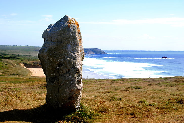 James handley, Dolmen, rock, skala, Brittany, Atlantika, obala