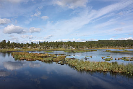 landschap, de aard van de, water, Noorwegen, hemel, hemel, Lake