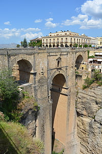 Andalusien, Gorge, Ronda, Rocky platå, Spanien, turistmagnet, Hill city