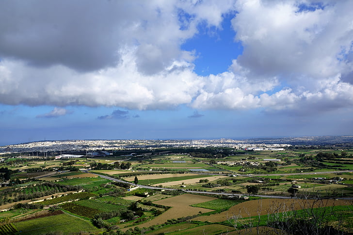 Malta, øya, himmelen, landskapet, feltet, scenics, skjønnhet i naturen