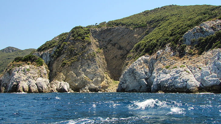 Hellas, Skiathos, Rock, klipper, sjøen, øya, natur