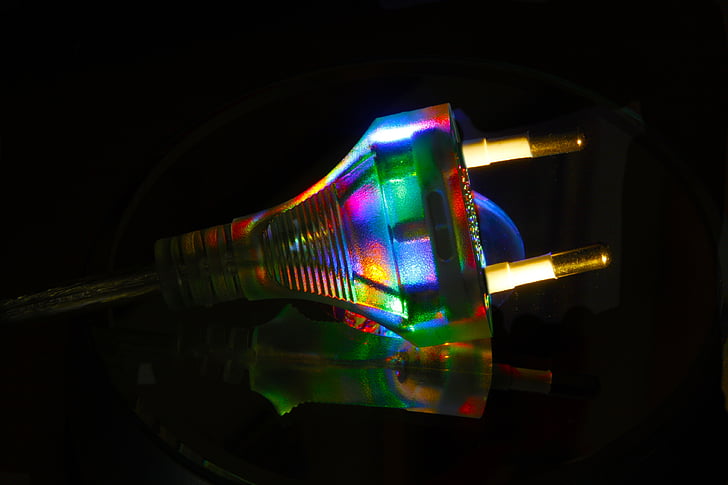 enchufe, Color, luz, actual, r, macro, cable