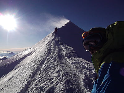 ridge, bosses ridge, montblanc, mont blanc, altitude, snow, ice