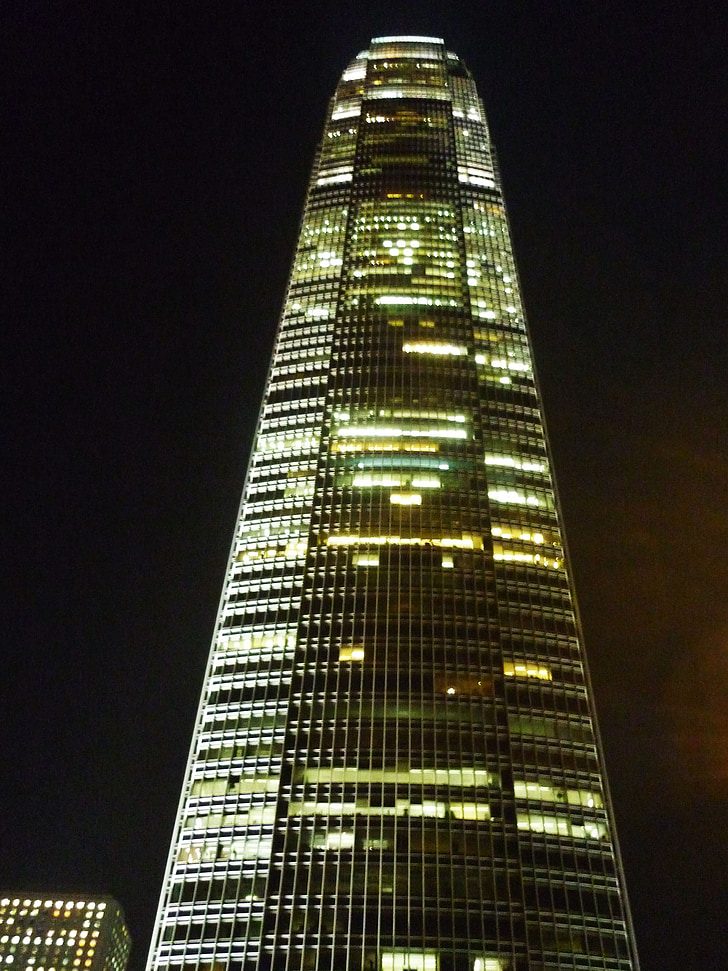 Hongkong, arkkitehtuuri, rakennus, pilvenpiirtäjä, IFC 2 torni