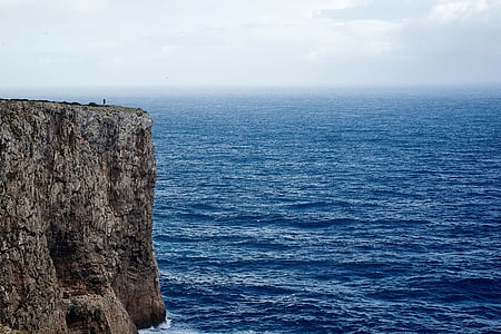 cliff, sheer, person, suicide, landscape, rock, travel