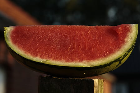 vannmelon, melon, frukt, mat, deilig, spise, rød