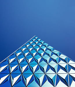 abstract, architectural, architecture, art, blue sky, bright, building