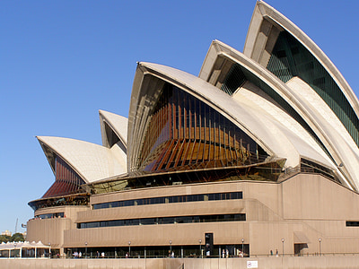 Sydneyn oopperatalo, arkkitehtuuri, rakennus, Maamerkki, Harbor, kuvake, Australia