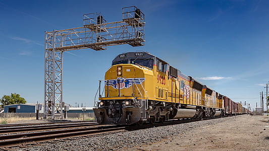 usa, california, train, railroad, union pacific, railway, freight train