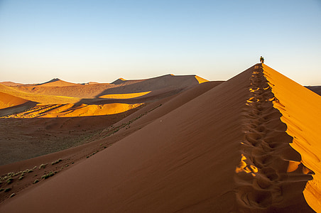Namibia, Wolwedans, borde de Namib, desierto, distancia, arena, naturaleza
