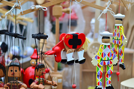 Pinocchio, souvenir, poupée en bois, marionnette, Italie, l’Europe, Roma
