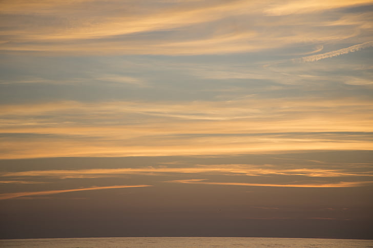 cel, núvols, Mar, Costa
