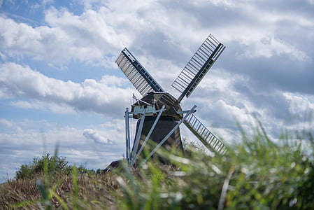 jordbruk, arkitektur, moln, landsbygd, dagsljus, Nederländska, ekologi