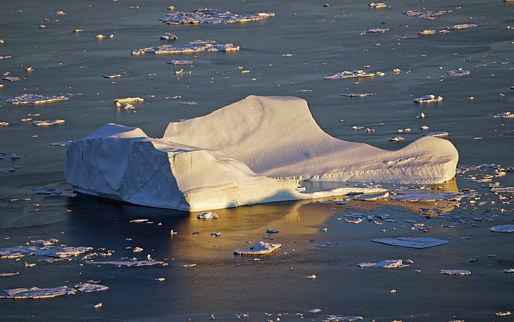 Grónsko, Ľadovec, Mer de glace, vody, Príroda, za studena