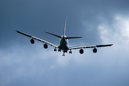 A380, aeronaus, avions de passatgers, volar, cel, avió comercial, l'aviació