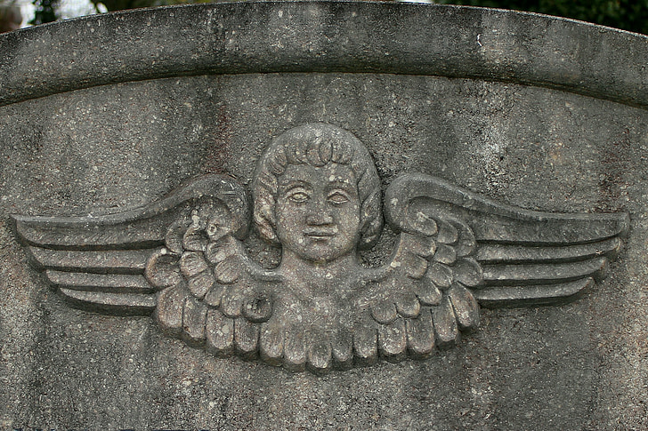 relief, Angel, Portræt, skulptur, figur, sten, Stone skulptur