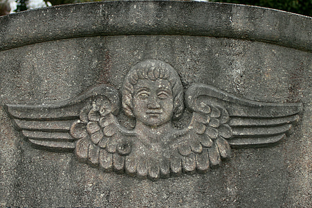 relief, angel, portrait, sculpture, figure, stone, stone sculpture