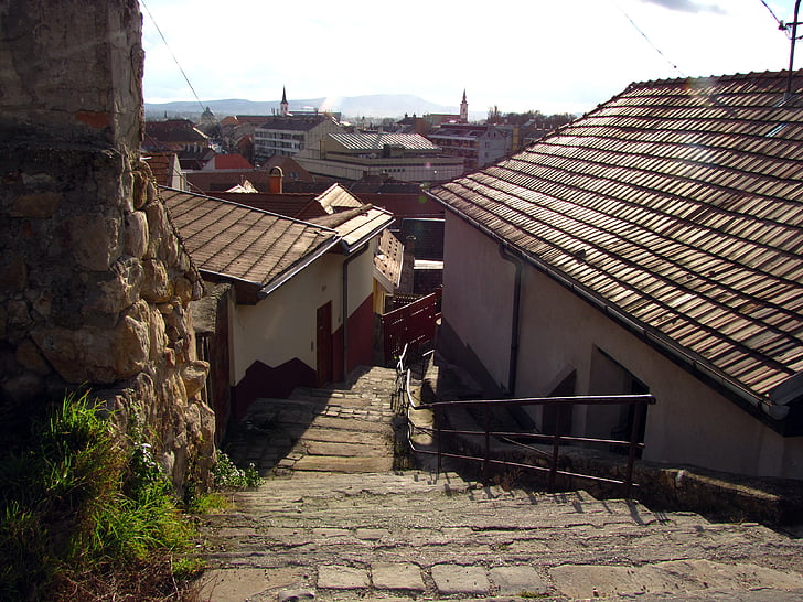 byen, Esztergom, hus, sentrum, St. thomas mount