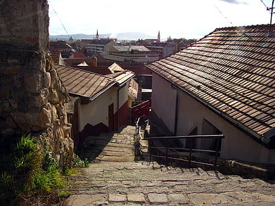 City, Esztergom, case, centrul orasului, Muntele St thomas