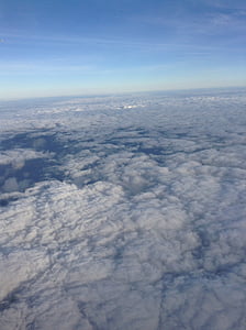 nuvens, o céu acima, estratosfera