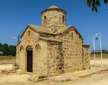 Cyprus, frenaros, Ayios andronikos, kostol, pravoslávna, stredoveké, náboženstvo