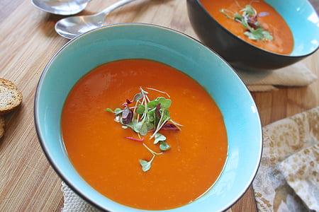 soup, tomato, healthy, homemade, vegetarian, lunch, fresh