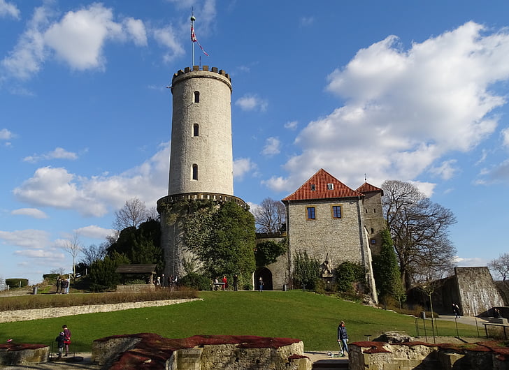 sparrenburg, Nemčija, Bielefeld, zgodovinsko, srednjem veku, stolpi, zanimivi kraji