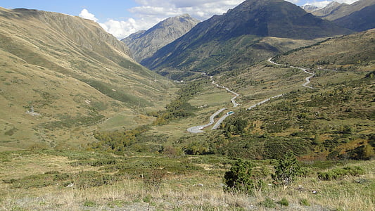 Andorra, Pyrénées, Hora, Příroda, krajina, Scenics, venku