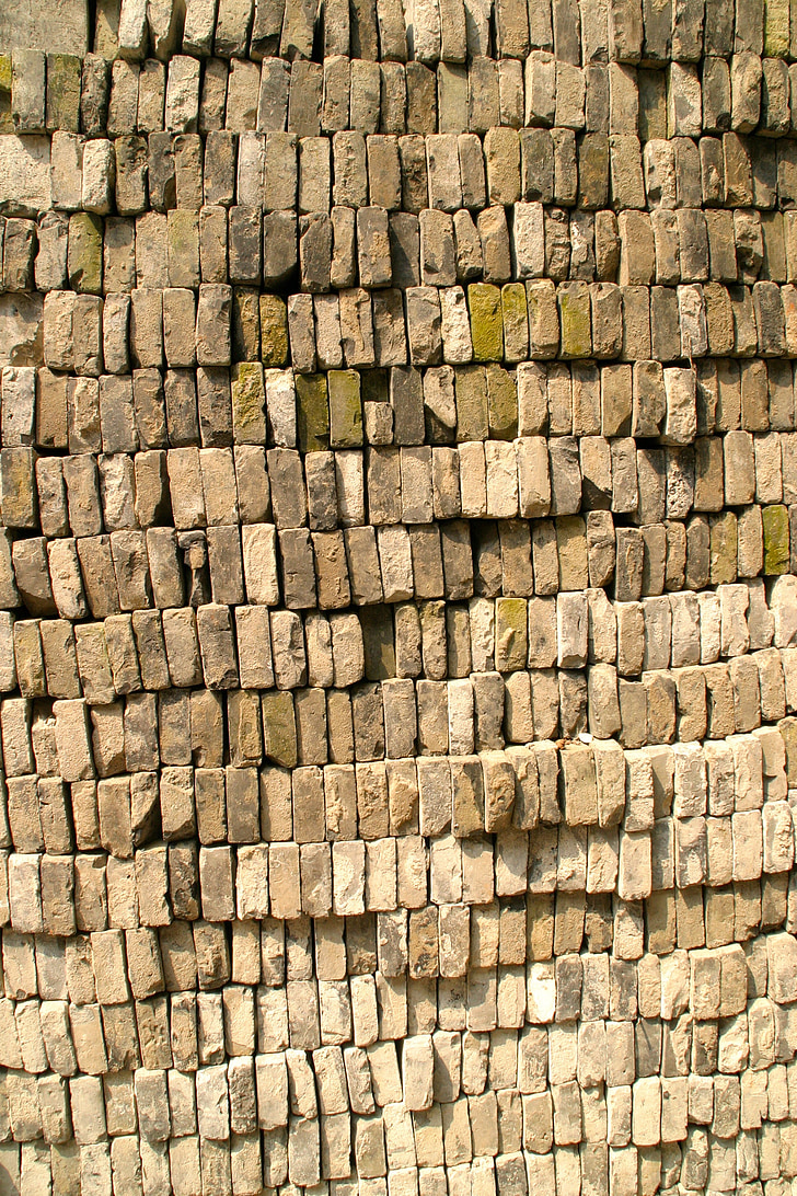 mattone, clinker, parete di pietra, Hauswand