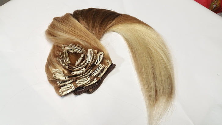 clip extension, fashion, hair, extension, women, human Hair