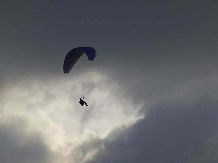 parasparniais, Paraglider, skristi