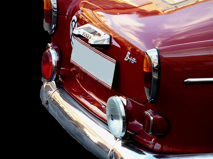 auto, stará škola, Oldtimer, červená, Volvo