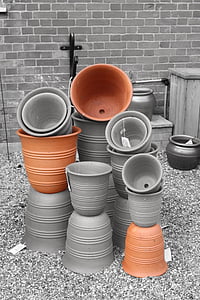 clay, pots, pottery, ceramic, brown, earthenware