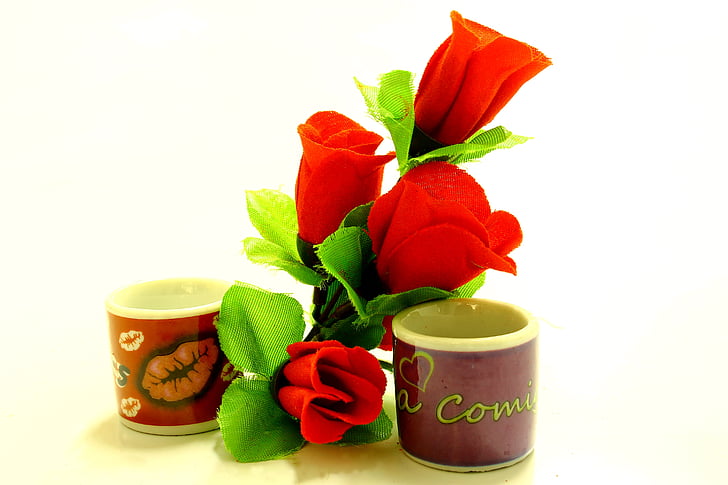 den svatého Valentýna, paměť, současné, květiny, umělé, Láska, Oslava
