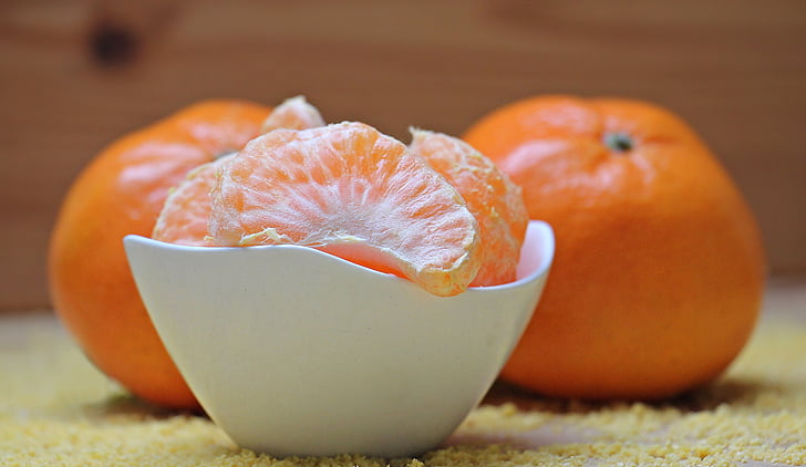 mandariner, Citrus, frukt, clementiner, citrusfrukter, vitaminer, saftiga