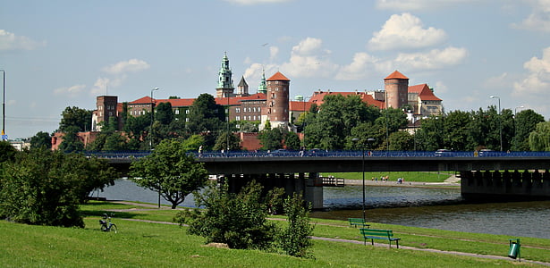 Wawel, slott, Polen, monumentet, museet, arkitektur