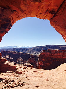 arch, canyon, desert, geology, land formation, landscape, mountains